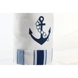 Sujetapuertas Mediterraneo DKD Home Decor Blanco Azul 12 x 22 x 12 cm (3 Unidades)
