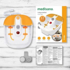 Medisana FS 883 Baño de pies con Masaje Relajante de Burbujas, Vibración, Conservación de Calor y 3 Accesorios Pedicura 80W Medisana FS 883 Baño de pies con Masaje Relajante de Burbujas, Vibración, Conservación de Calor y 3 Accesorios Pedicura 80W