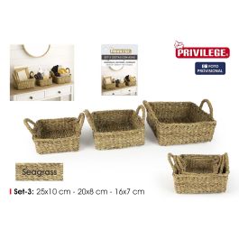 Privilege Set 3 Cestas Cuadradas con Asas 25 cm, 20 cm, 16 cm Precio: 54.49999962. SKU: B1FP8XNMPJ