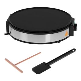 Adler Crepera AD 3058 1600W Placa 30cm Antiadherente Regulador Temperatura Acero Inoxidable