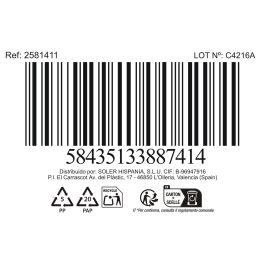 La Mediterranea Bandeja 2 Compartimentos 12 x 7 x 2.5 cm (36 Unidades)