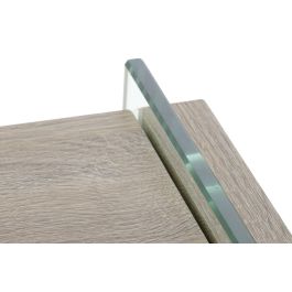 DKD Home Decor Green house 21 Consola 120x40x76 cm Cristal y MDF Natural Transparente