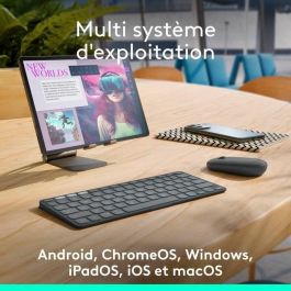 Teclado portátil - Inalámbrico - Logitech - Keys-To-Go 2 - para Tablet - AZERTY - Grafito