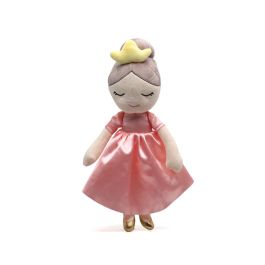 KioKids Muñeca Princesa Rosa de Peluche, 40 cm, Juguete para Niños +10 Meses, Ideal para Juego Creativo