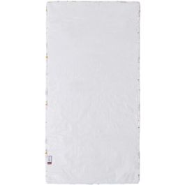 Tineo Colchón nómada Globos para Bebé 120x60x4 cm Blanco. Colchoneta de viaje extraíble con base aislante y funda con asa.