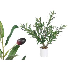 Planta Olivo Artificial 58 cm Ibergarden - Blanco, Marrón, Verde (6 Unidades) Precio: 67.99000043. SKU: B163DK32DQ