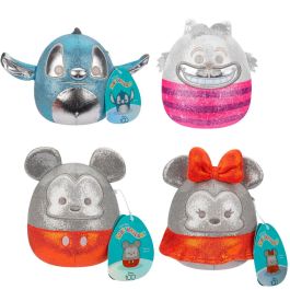 JAZWARES Blister 4 Peluches Disney 100th Anniversary Squishmallows 12cm