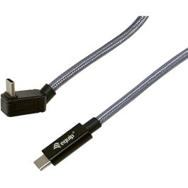 EQUIP 128421 Cable USB-C a USB-C 1m 20Gbps PD240W 4K/60Hz Trenzado Negro