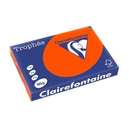 Papel De Color A3 Clairefontaine Trophee 80G 500H Vivo Rojo Cardenal 5 unidades Precio: 104.79000026. SKU: B1DPX93HPC