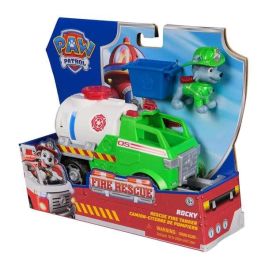 Paw Patrol Vehículo de Rescate de Bomberos Fire Rescue - Juguete Modelos Surtidos para Niños +3 Años - Medidas 20,3x25,4x8,13 cm