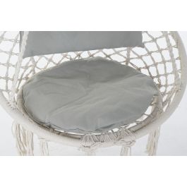 DKD Home Decor Silla Colgante Terraza Y Jardin Crudo Gris 62 x 123 x 82 cm