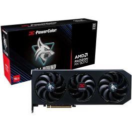 PowerColor RX 9070 Hellhound OC 16GB GDDR6 3 Ventiladores Enfriamiento Activo PCI Express 5.0