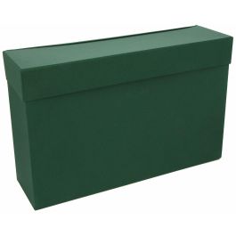 Mariola Caja de Transferencia Folio Cartón Forrado en Geltex, Clasificador A-Z-1-31, Verde