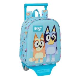 Mochila Escolar con Ruedas Bluey Azul cielo 22 x 27 x 10 cm