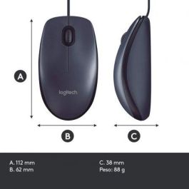 Logitech B100 Optical USB Mouse for Business, USB Type-A, Black Logitech B100 Optical USB Mouse for Business, USB Type-A, Black