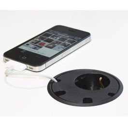 Forming Function PCT Pasacables Type F, Salida Satélite Oculta 3 Alturas Negro