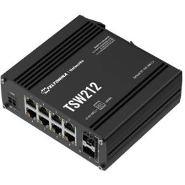 Teltonika TSW212 Conmutador Gestionado L2 de 8 Puertos Gigabit Ethernet y 2 Ranuras SFP, 20 Gbit/s