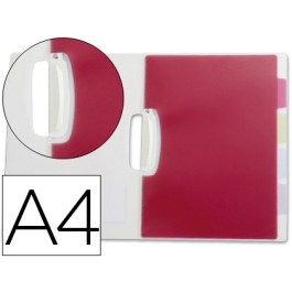Liderpapel Carpeta Dossier Pinza Lateral Polipropileno Din A4 Transparente con 5 Separadores Precio: 2.6899994. SKU: B1AK9GRS93
