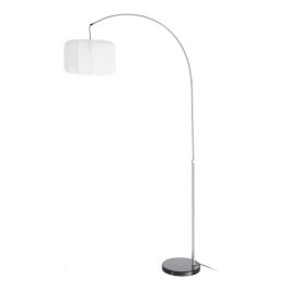 Lámpara Suelo Plata-Negro Metal-Mármol 100 X 37 X 197 cm Precio: 147.9104. SKU: B13EGBW8TE