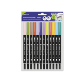 Bismark Rotuladores Lettering Doble Punta Fina-Pincel C-Surtidos Estuche 12 Ud Precio: 4.68999993. SKU: B13MQH3L43
