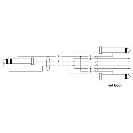 Cordial Cable Y Jack Estéreo Largo / 2 Jacks Mono