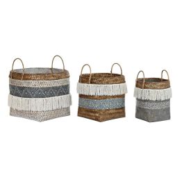 Juego de Cestas DKD Home Decor 49 x 49 x 57 cm Bambú Boho Precio: 142.6900002. SKU: B166VZAKKL