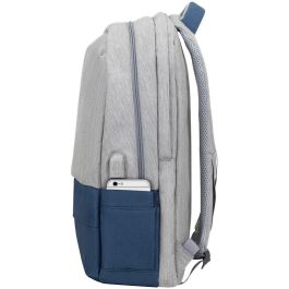 RIVACASE 7567 Mochila Riva Prater para portátil 17.3" gris/azul oscuro