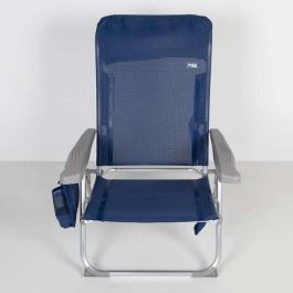 Silla playa aluminio plegable 6 posiciones madeira 46x58x87 cm Silla playa aluminio plegable 6 posiciones madeira 46x58x87 cm