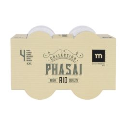 La Mediterranea Set 4 Vasos Chupitos 63 ml Colección Phasai Rio - Vasos de Chupito ø5x6 cm (24 Cajas)