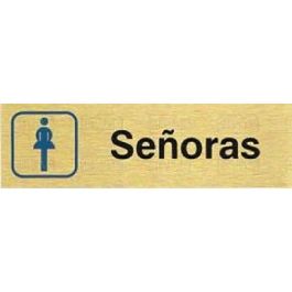 Duver Placa de Aluminio Color Oro, 150 mm x 45 mm, con Motivo 'Señora' Precio: 4.49999968. SKU: B15234SP9H
