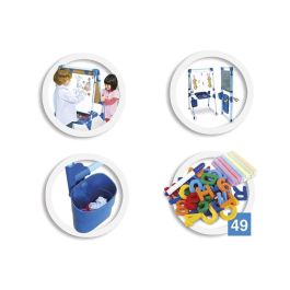 Chicos Pizarra Comby Magnética Infantil 52112 Doble Cara para Tizas y Rotuladores Borrables con Accesorios Magnéticos