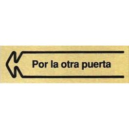 Placa Aluminio Oro 150X45''P.Otr.Puerta''I Por La Otra Puerta Izquierda Duver Precio: 3.69000027. SKU: B1GC4D72WS