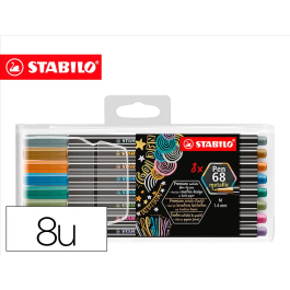 Stabilo Rotuladores Pen 68 Metallic C-Surtidos Metálicos Estuche De Plástico 8 Ud Precio: 13.50000025. SKU: B1D9SQKVJX