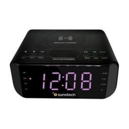 Despertador Sunstech FRD50BTWC/ Radio FM/ Base de carga Inalámbrica