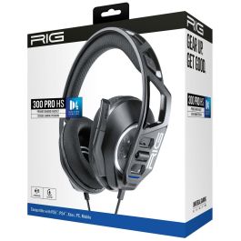 Auriculares con Micrófono Gaming Rig Gaming RIG300PROHS Negro