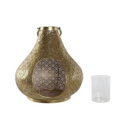 Portavela Arabe DKD Home Decor Dorado 25 x 26.5 x 25 cm