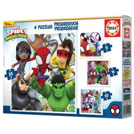 Educa Puzzles Spidey & His Amazing Friends 19295 (4 puzzles de 12-25 piezas cada uno) +3 Años