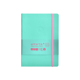 Antartik Cuaderno A5 Tapa Blanda Hojas Cuadriculadas Rosa y Turquesa 80 Hojas 80gr FSC
