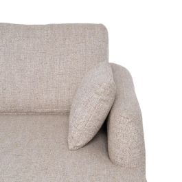 Sofá Chaise Longue Beige Tejido-Madera 240 X 155 X 86 cm