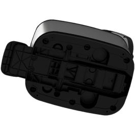 Kis Papelera con Pedal Chic Bin Style 50 Litros Negra Polipropileno con Sellado Antiolor y Anillo Retención Bolsa