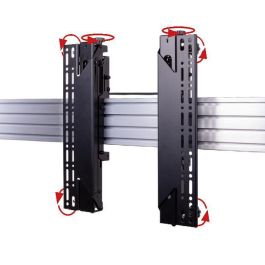 B-Tech BT8390 Brazo de Interfaz para Pantalla, VESA 400 Pop-Out con Microajuste, Par