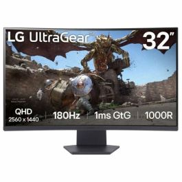 LG 32GS60QC-B Monitor Gaming 32" 2560x1440 180Hz HDR10 1ms VA Curva 1000R 2xHDMI DP Precio: 219.50000039. SKU: B1B87NNL3X