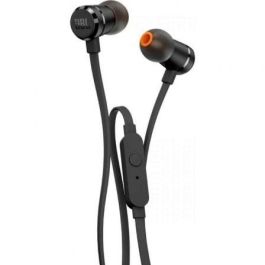 JBL JBLT290BLK Auriculares Intrauditivos Tune 290 con Micrófono, Sonido Pure Bass, Construcción en Aluminio, Negros