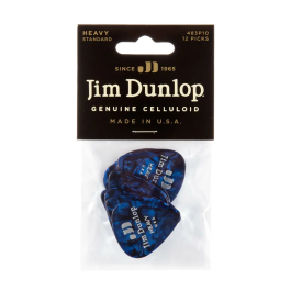Dunlop Pack 72 Púas Classic Azul Perlado Heavy