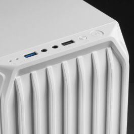 Mars Gaming MC-S2 Caja PC Compacta Gaming Micro-ATX, 2 Ventiladores FRGB, Rejilla Frontal, Ventana Lateral, Blanco