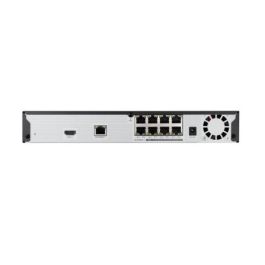 Hanwha Grabador IP 8 Canales QRN-830S 8MP hasta 1 HDD 80Mbps 1TB