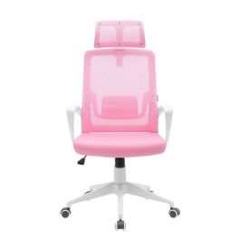 Mars Gaming MGC-ERGOLITE Silla Ergonómica Rosa con Respaldo de Malla y Asiento Acolchado, Ajustable, hasta 120 kg