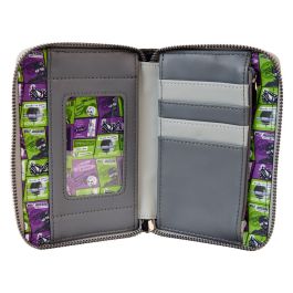 Loungefly Cartera Lydia Deetz Beetlejuice 2 Piel Vegana 15x10cm Billetera Compacta con Cremallera y Ranuras para Tarjetas