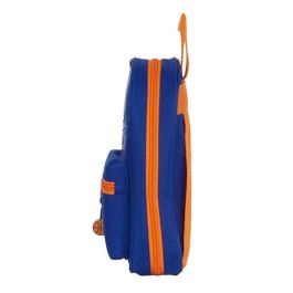 Plumier Mochila Valencia Basket M747 Azul Naranja 12 x 23 x 5 cm (33 Piezas)