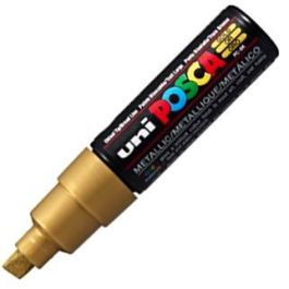 Posca Marcador Pc-8K No Permanente Punta Biselada 8.0 mm Oro Metálico Precio: 4.68999993. SKU: B19JFF24VH
